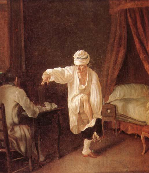 jean Huber Voltaire's Morning Spain oil painting art